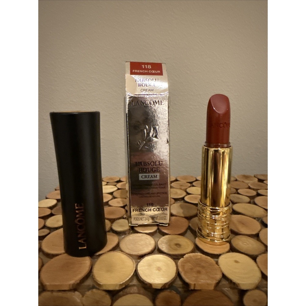 Lancome L'Absolu‎ Rouge Cream Shaping Lipstick - 118 French Coeur Full Size NIB